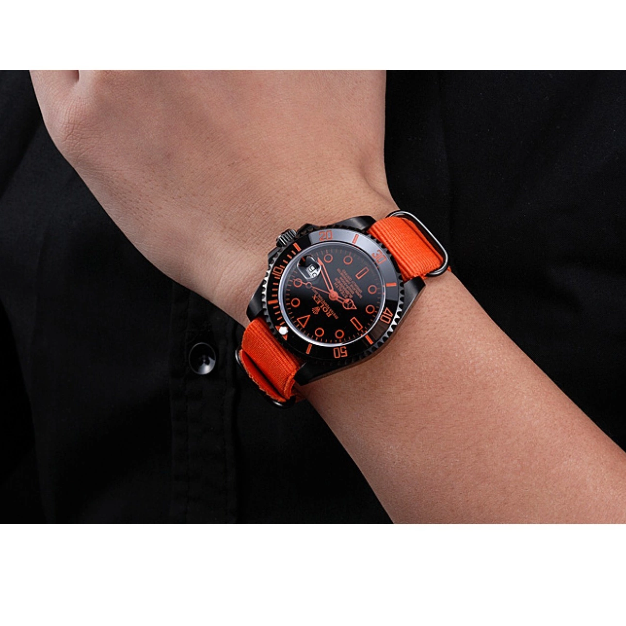 Good Copy Rolex Watches 622011 Nylon Submariner Stealth Strap Rolex Orange 0712